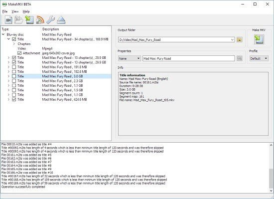 makemkv how to tell which chapters are which